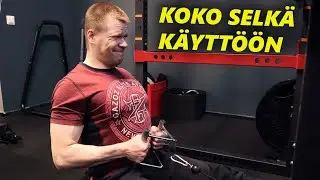 Montako liikettä selän treenaamiseen tarvitaan?