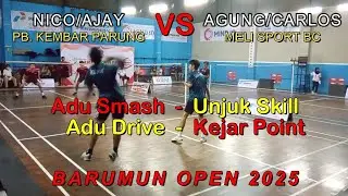 Silver Qualification, Agung/Carlos vs Nico/Ajay. Adu Smash Adu Skill Adu Drive Kejar Point. #tarkam