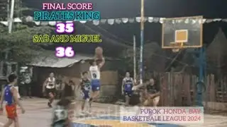 SAB AND MIGUEL VS PIRATES KING GAME HIGHLIGHTS BANTAM DIVISION PUROK HONDA BAY SUMMER LEAGUE 2024