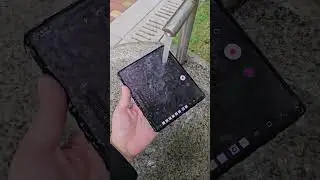 Feel the IPX8 waterproof function of the customized version of Samsung Z Fold5 #shorts