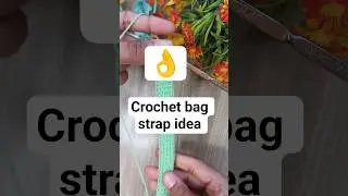 crochet bag strap tutorial#crochet #bagstrap #handmade #bracelet #crocheticord#cord #designergirl