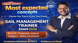 SAIL MT COMPUTER SCIENCE IMPORTANT CONCEPTS | Crack SAIL MT in First Attempt #sail