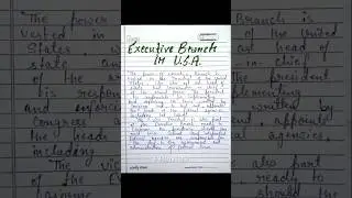 Essential features of constitution of USA political science project #schoolartprojects #usa #shorts