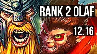 OLAF vs WUKONG (TOP) | Rank 2 Olaf, 7/1/2, Godlike | TR Challenger | 12.16