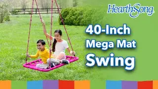 Mega Fun on the 40-Inch Mega Mat Rectangular Swing
