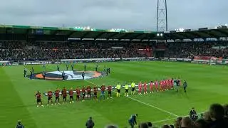 Midtjylland - Ludogorets Europa League anthem and stadium atmosphere