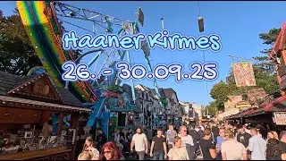 Haaner Kirmes Vorschau 2025  | Die Fahrgesch&auml;fte |🎡4K/UHD