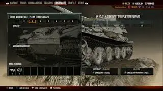 VK.75 contract REVIEW with Mercenary tank training ideas - World of Tanks console XBOX PS