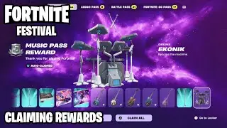 Fortnite Festival #09 | Season 12: Music Pass | Claiming All the Rewards