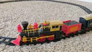 Toy Train Play by Toddler (Kids Connection 22 Piece Train Set)