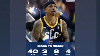 Isaiah Thomas scored 40 pts. on debut in G league| my thoughts and opinions