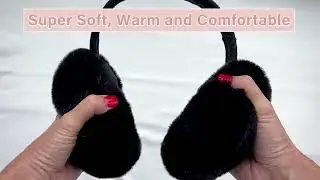 ❄️ Cute & Cozy Winter Chic Ear Muffs | Foldable Faux Fur Earmuffs Ear Warmers for Cold Days! 🧣✨