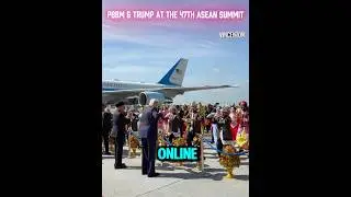 Президент США Трамп танцует на церемонии прибытия на 47-й саммит АСЕАН в Малайзии.