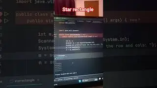 || star rectangle using java ✡|| #coding #java #shorts