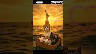 Lost at Sea but Full of Hope 🐾🗽 | Statue of Liberty Cats
