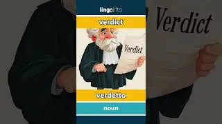 🇬🇧🇮🇹 verdict - verdetto : learn English : impariamo l'inglese : vocabulary builder