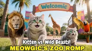 Meowgic&rsquo;s Zoo Quest | Funny Kitten Meets Wild Animals! 🐱🦒