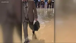 Pentagon Metro station reopens after morning flooding delays trains