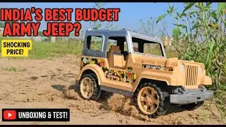 Asli Fauji Feel! 🪖 Desi Budget Army Jeep ka Damdar Test --Ranatoystv 