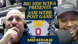THE BIG 1050 WTKA представляет: Сэм Уэбб. После игры Мичиган обыгрывает Огайо Стэйт со счётом 13-10