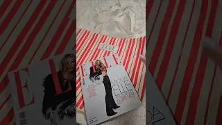 revista ELLE mes de julio 2025 xxon regalo bolso a rayas🤍❤️🏖