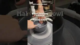 Different Technique For Wheel Throwing Bowl! 👀 (see comments) #wheelthrowing #clay #ceramic