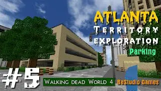 The Walking Dead 4 map in Survivalcraft 2. Atlanta walkthrough №5. Parking