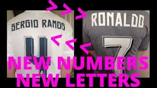 REAL MADRID 2015 2016 KIT TYPEFACE [NEW] [HD]