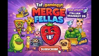🔴 Live Merge fellas italian + indonesian BRAINROT 26 GAMEPLAY 556 #live #mergefellas #roblox