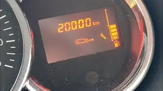 How to reset maintenance lamp of a Dacia Duster Service clear instruction service lamp reset DIY