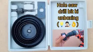 Hole saw drill bit ki unboxing || ceiling cutter ||#drilltypebeat #drill#machine #crazyxyz