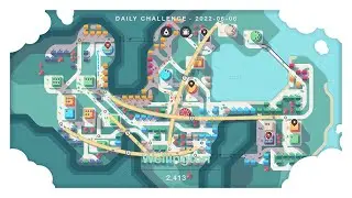 Mini Motorways Daily Challenge -6/6/22 (Top 3% 2.4K)