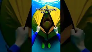 Shark Hiding in Underwater Tent! (Scuba Camping)⛺🦈