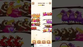 bird sort 2 color puzzle solution niveau 202 #games #gaming #puzzle #puzzlegame #androidgames