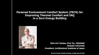 PECS for improving thermal comfort and IAQ in a ZEB (Shin-ichi Tanabe, Waseda University, JP)