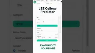 JEE College Predictor #jeemains #jee #exam #education