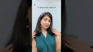 Hack to Fake short Hair 🤍 #short  #shortsfeed #shortsvideo #shortsviral #shortvideos #youtubeshorts