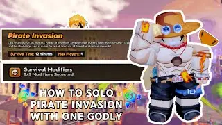 ONE GODLY vs NEW SURVIVAL PIRATE INVASION | ANIME LAST STAND ONE PIECE UPDATE | ROBLOX
