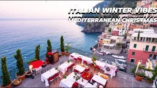 Italian Winter Vibes & Mediterranean Christmas 🎶 2+ Hours Scenic Amalfi Coast & Lake Como Relaxation
