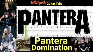 Domination - Pantera - Guitar + Bass TABS Lesson