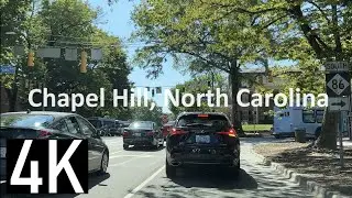 Driving in Chapel Hill, North Carolina - University of North Carolina at Chapel Hill Area