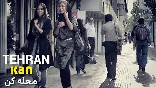 TEHRAN Iran 2021 driving in kan|  تهران1400 محله کن
