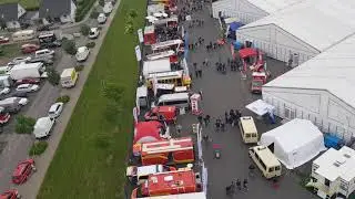 Auf der Rettmobil 2018 auf einer H&ouml;he von 42 Metern
