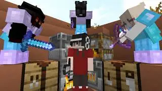 Minecraft Speedrunner VS 3 hunters REMATCH