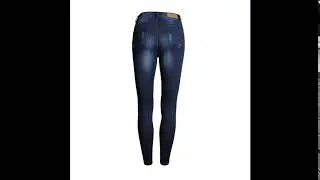 2018 Women Jeans Elastic High Waist Pencil Pants Jeans Skinny Boyfriend Ripped Jeans For Women Slim