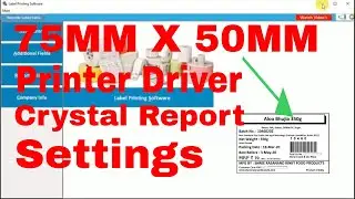 Margin settings guide in Thermal Label Printer and Crystal Report File 75MM X 50MM Label