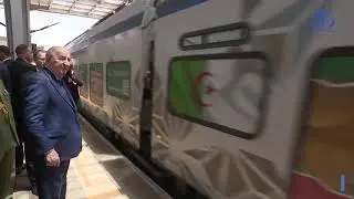 رئيس الجمهورية يشرف على تدشين مقطع خط السكة الحديدية بشار العبادلة