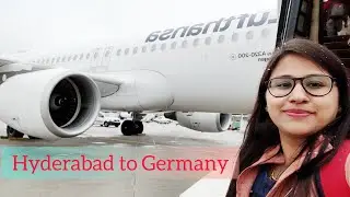 Travel Vlog | Hyderabad to Germany 🇩🇪 | Frankfurt Airport | #travel #travelvlog #germany #airport ✈️