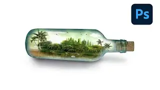 Photoshop Tutorial - island Photo manipulation Bulb Photoshop Manipulation
