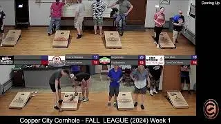Copper City Cornhole - Fall  League - Week 1